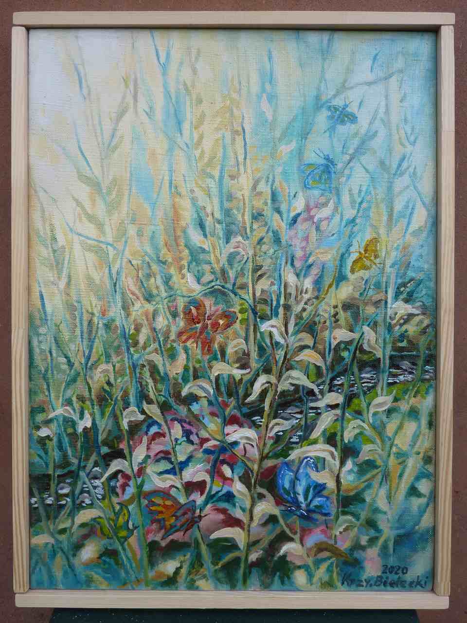 Krzysztof Bielecki -  „Wiosenna fantazja” -  olej na płótnie -  36 x 48